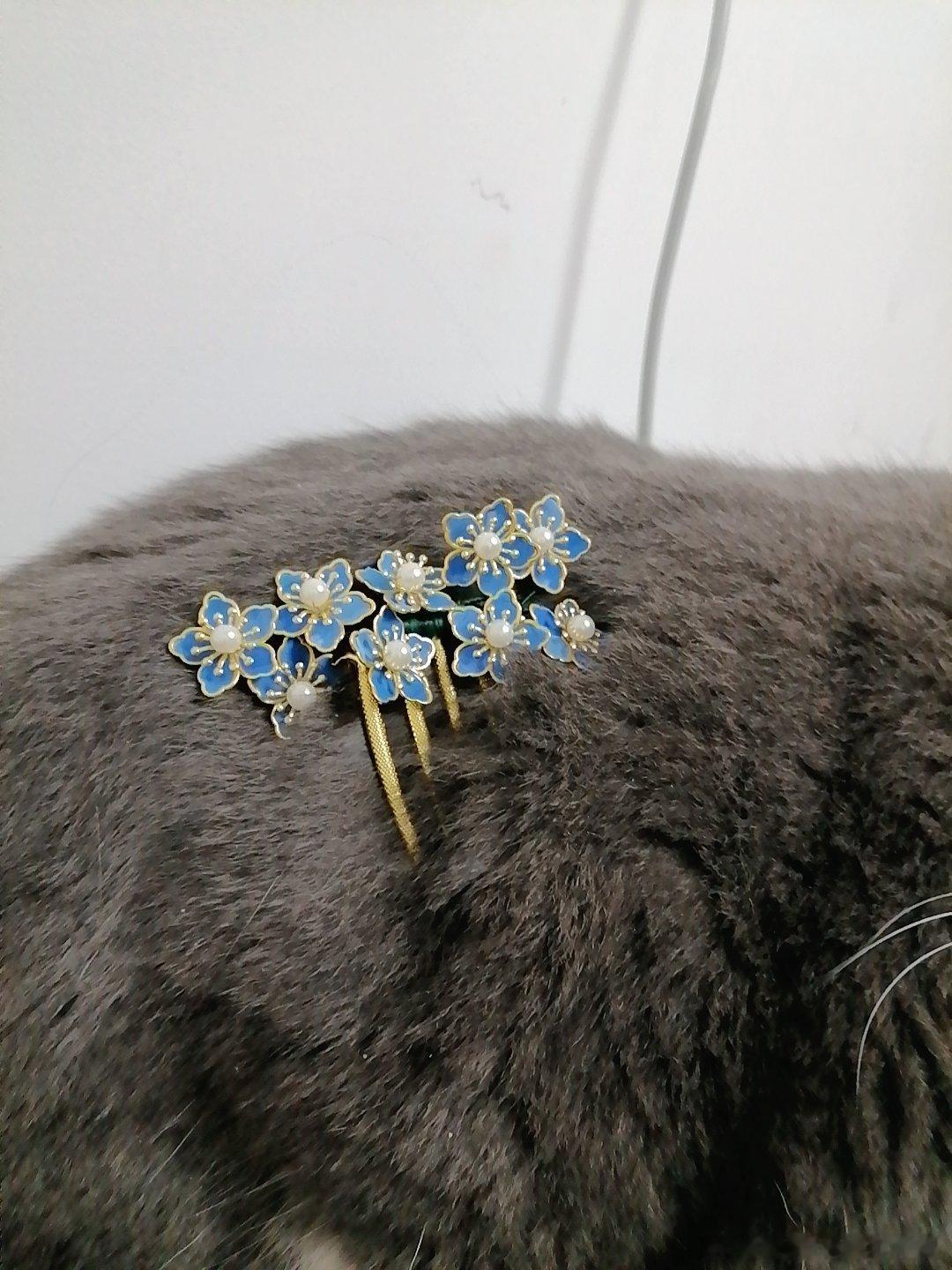 拍照自然要选最奢华的皮草做背景啦！就是皮草自己不乐意，要跑 ​​​