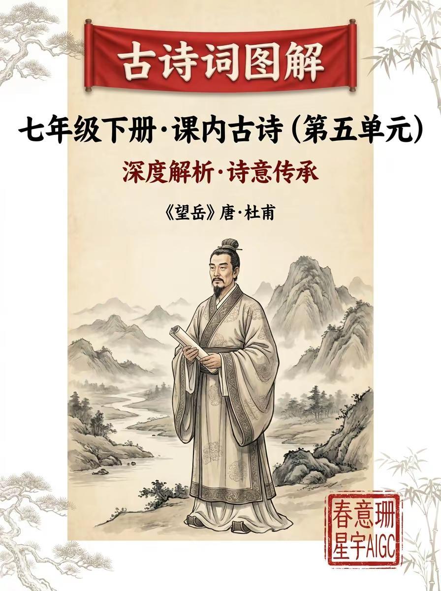 背诗慢？那是你没见过会“讲故事”的古诗。孩子背《望岳》，还在死记硬背？快停🤚！