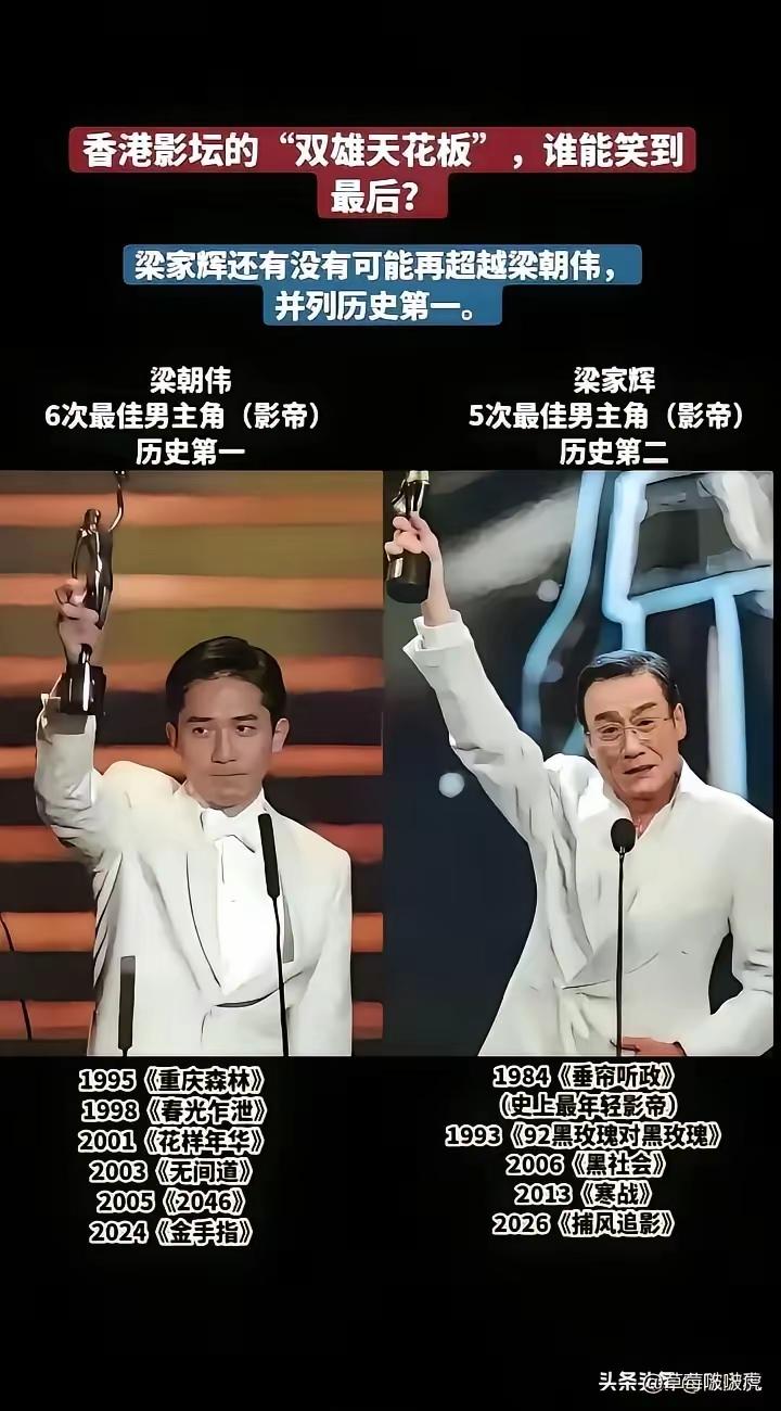梁朝伟VS梁家辉
说实话
梁朝伟浪得虚名，梁家辉千面影帝，演啥像啥，那个座山雕真