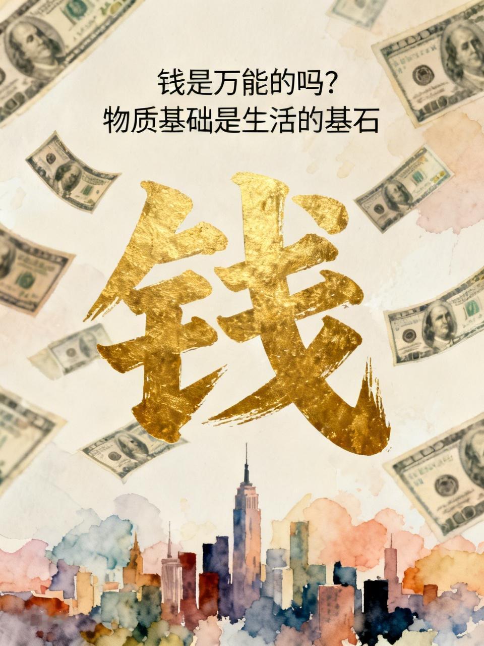 我也觉得钱是万能的。就说生活里，想买啥买啥的感觉多爽。生病了，好的医疗资源，贵是