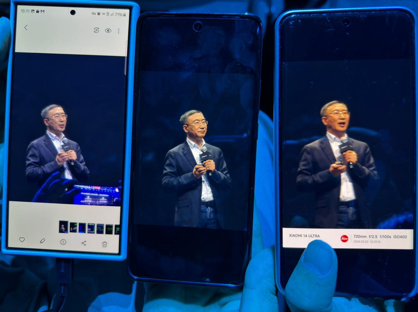 和其他老师测一下各家长焦三星S24 Ultra、vivo X100 Pro、小米