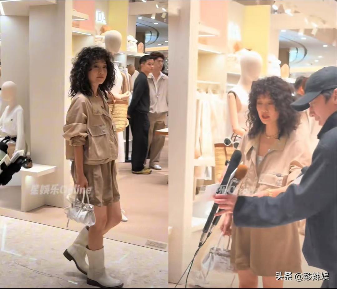 马伊琍换发型了，换了个爆炸型，这个发型让她至少老10岁，怎么看，也不适合她。