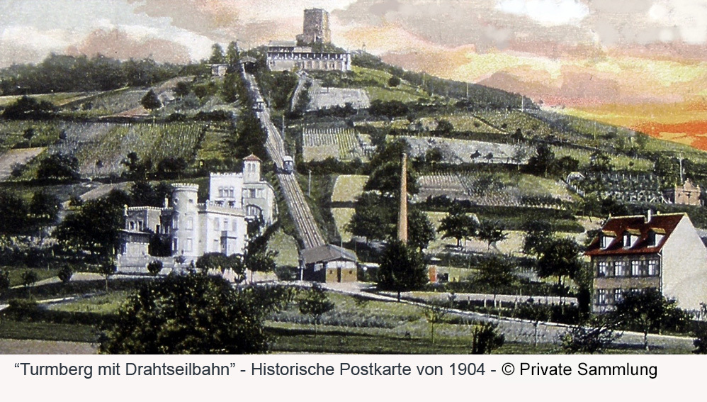 Turmberg上山的阶梯叫做“女巫阶梯”，巴登符腾堡州是猎巫运动重灾区。好巧