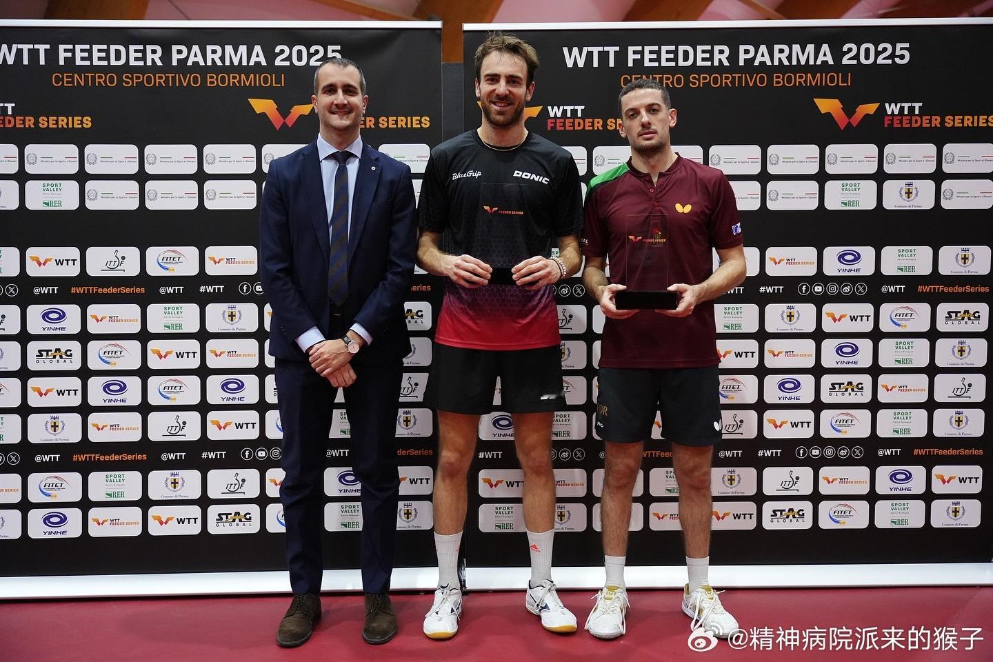 2025WTT帕尔马支线赛冠军汇总：男单冠军🏆：塞弗里德🇫🇷（连续两站夺冠