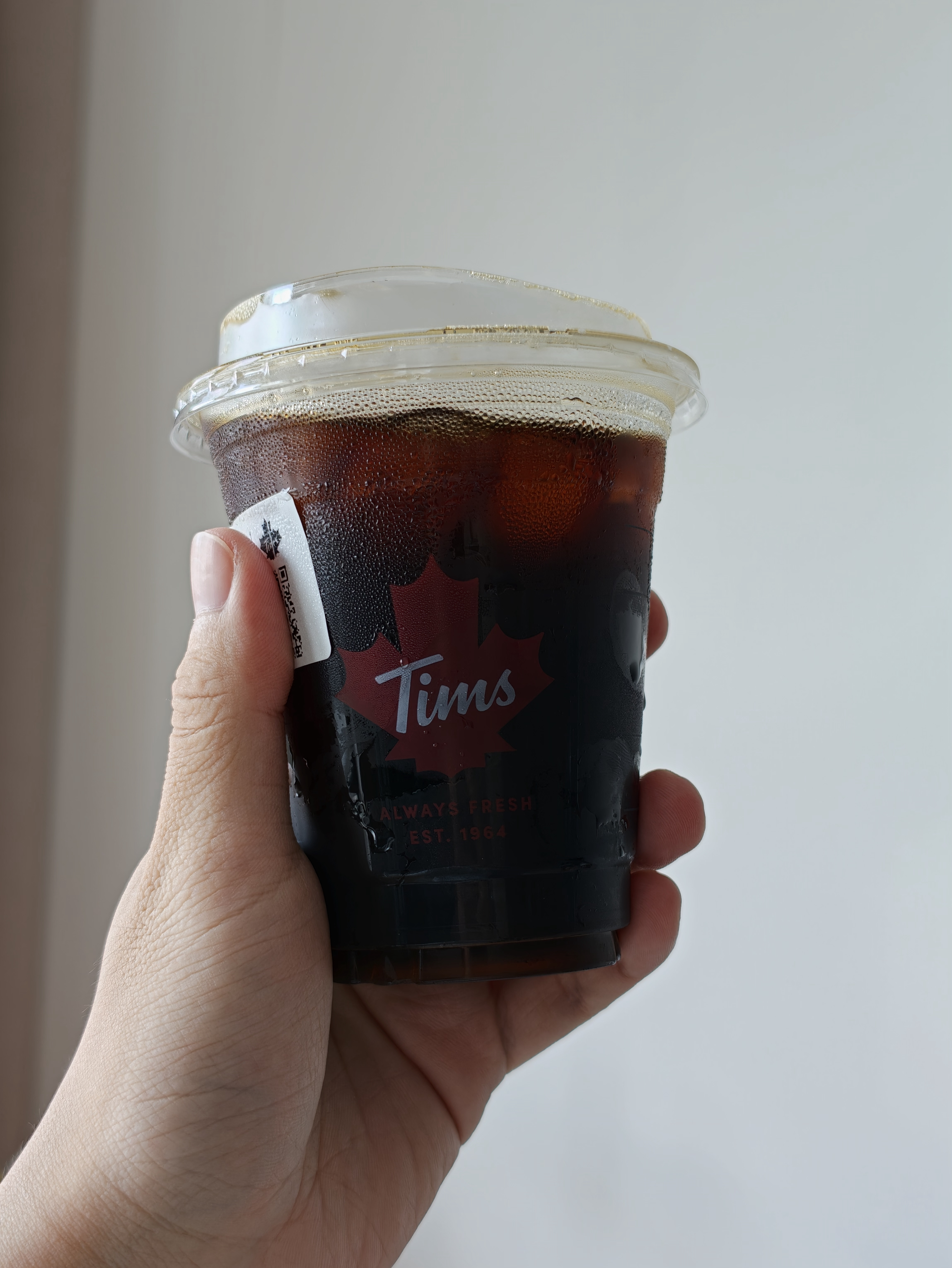 早，今天喝 Tims