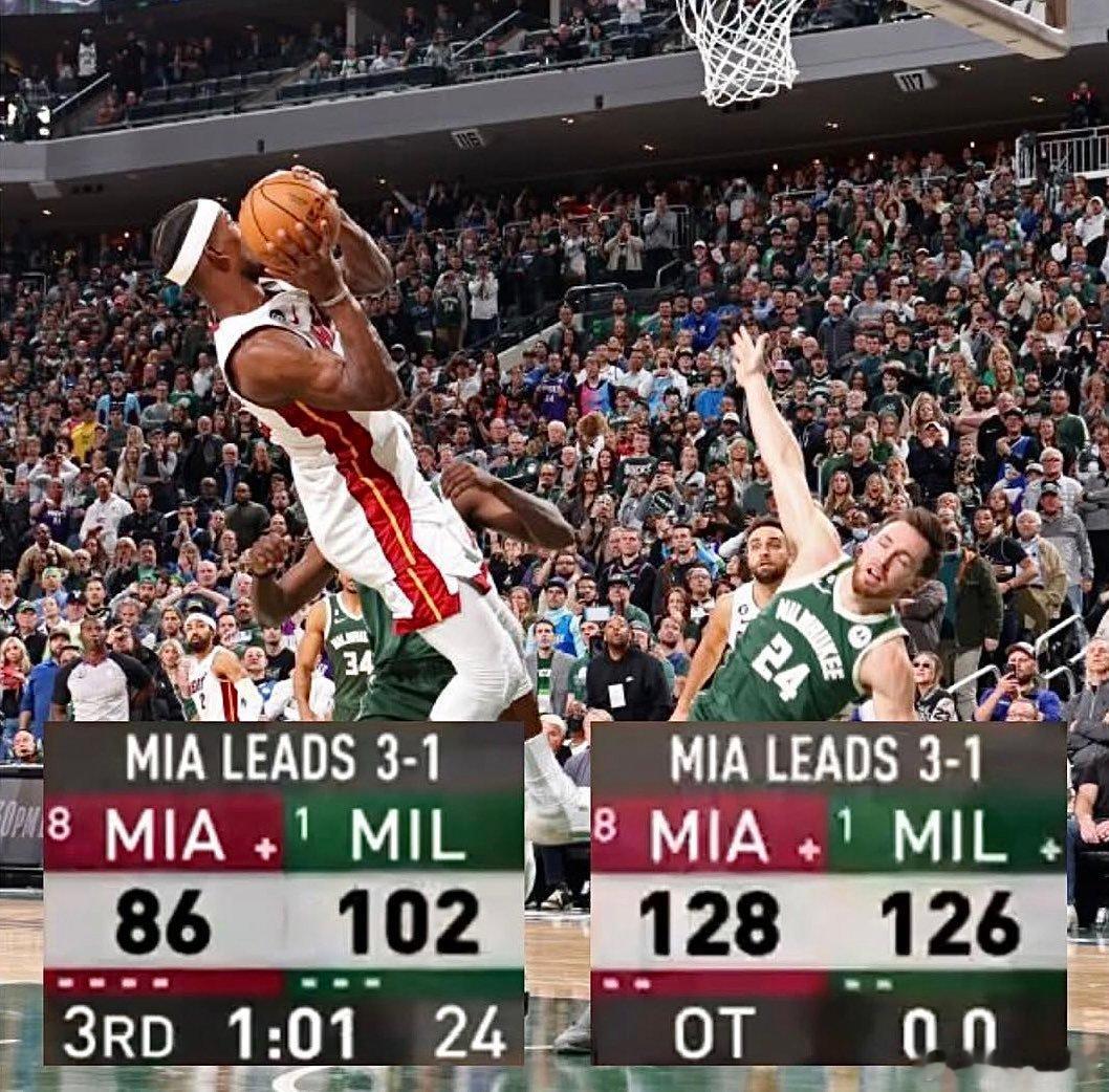 我认为这是热火队史上最疯狂的逆转之一，堪比雷阿伦三分绝平新赛季篮不住nba