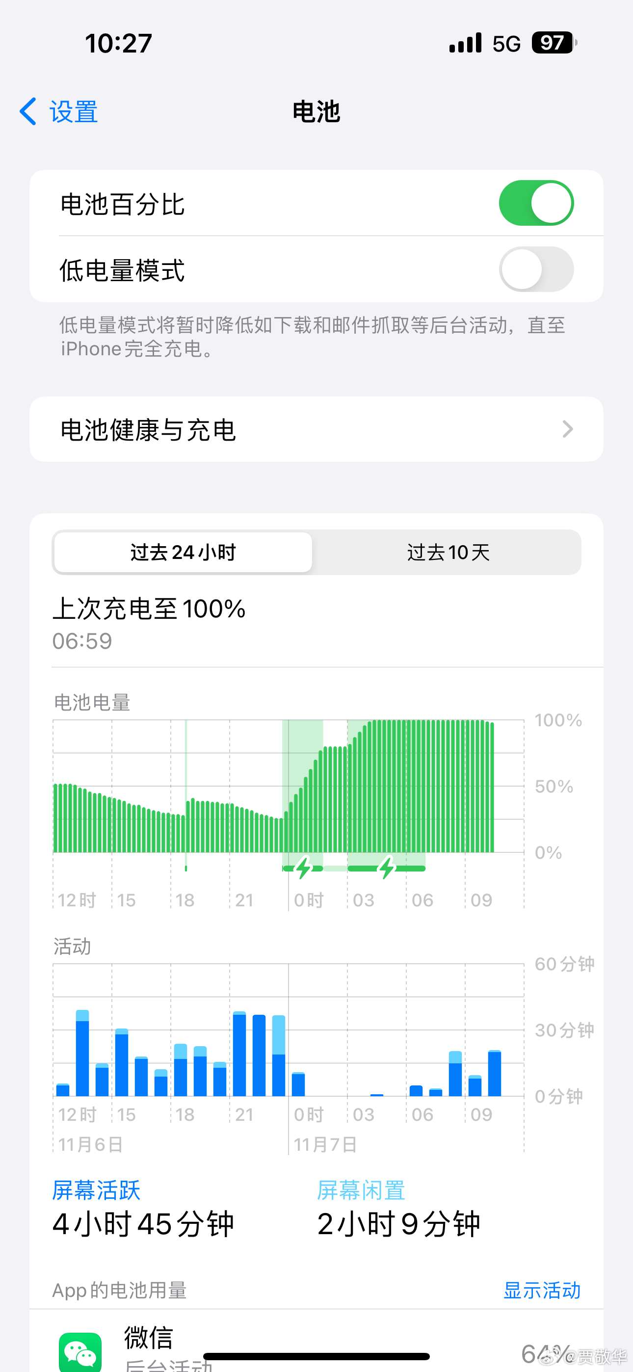 昨天测试了iPhone15 Pro Max的续航能力，早晨7点出门，飞行2小时，