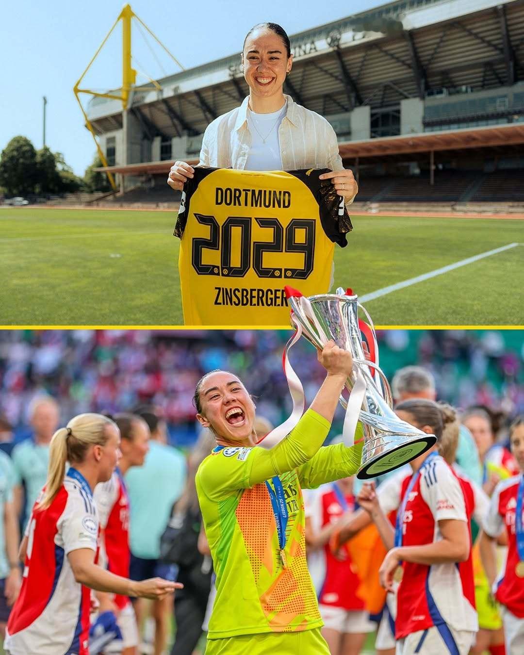 💰没错，我们在多特蒙德的地里挖出矿了💛🖤女足欧冠冠军得主曼努埃拉·津斯伯格