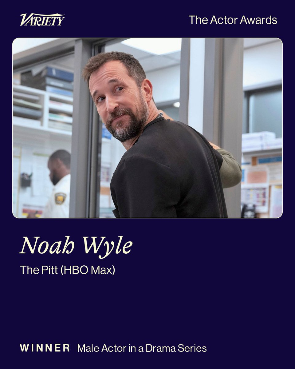 演员奖（原演员工会奖）剧情类剧集最佳男演员：诺亚·怀尔《匹兹堡医护前线》 