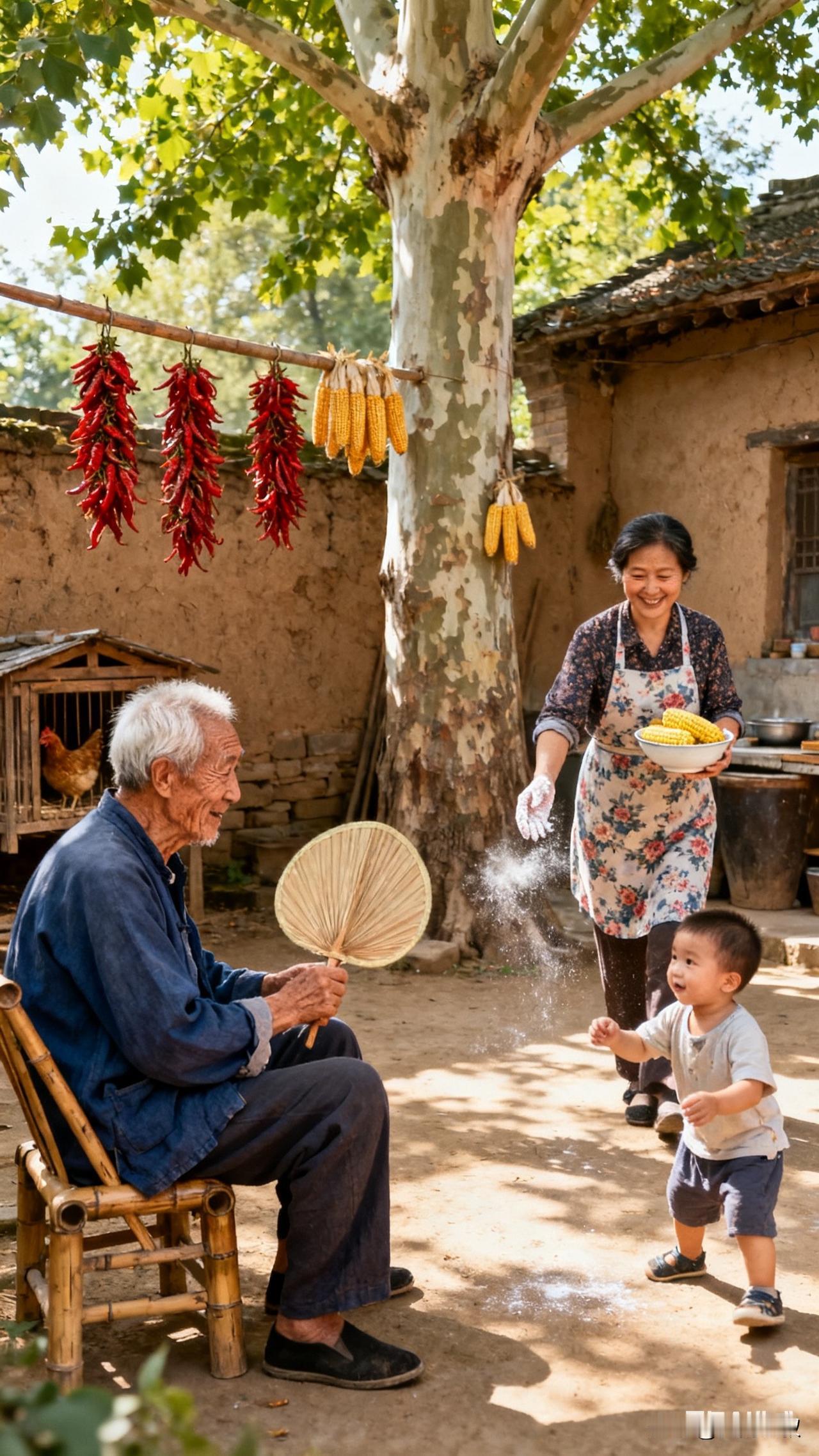 农村老人永远没有退休的那一天，活一天就有一天的活。

村里有个奶奶，今年78，几