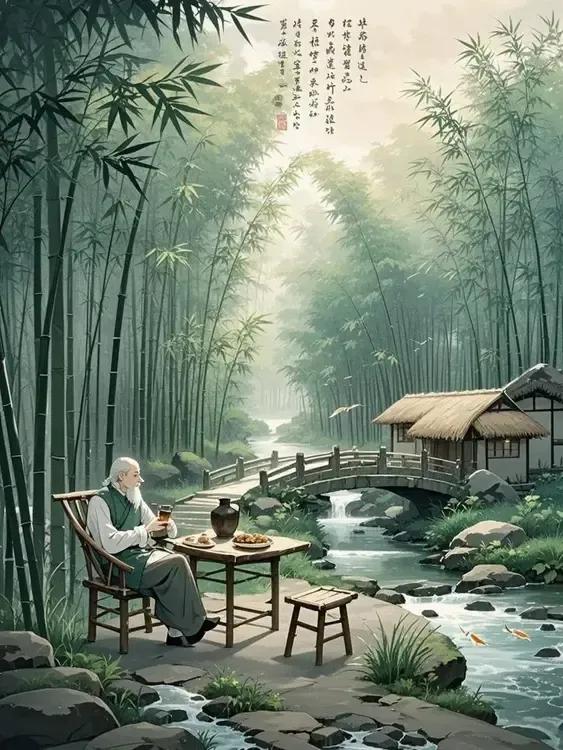 有钱岂能任性，无钱不必认命。
宠辱两字皆忘，人生自达化境。