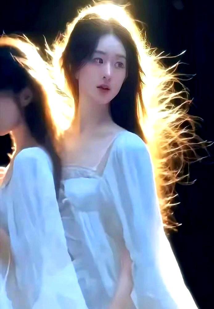 赵丽颖把整片暗夜披在身上，水晶泪滴砸碎了“仙气”人设。
 
她第七次登上《时尚芭