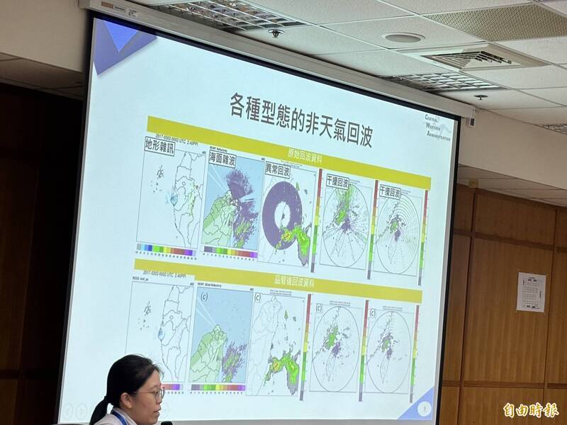 飞扬军事 五分山氣象雷達曾受對岸軍事干擾 異常回波「像放煙火」氣象雷達看到的不一