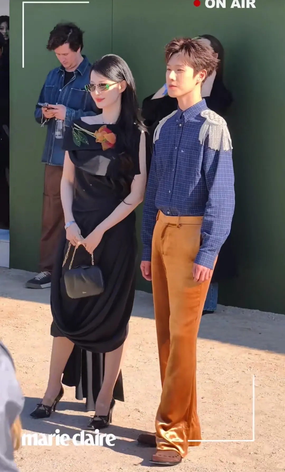 王楚然的咖位和李昀锐同框了，没有热巴的Dior大秀，中国美女只有王楚然了 