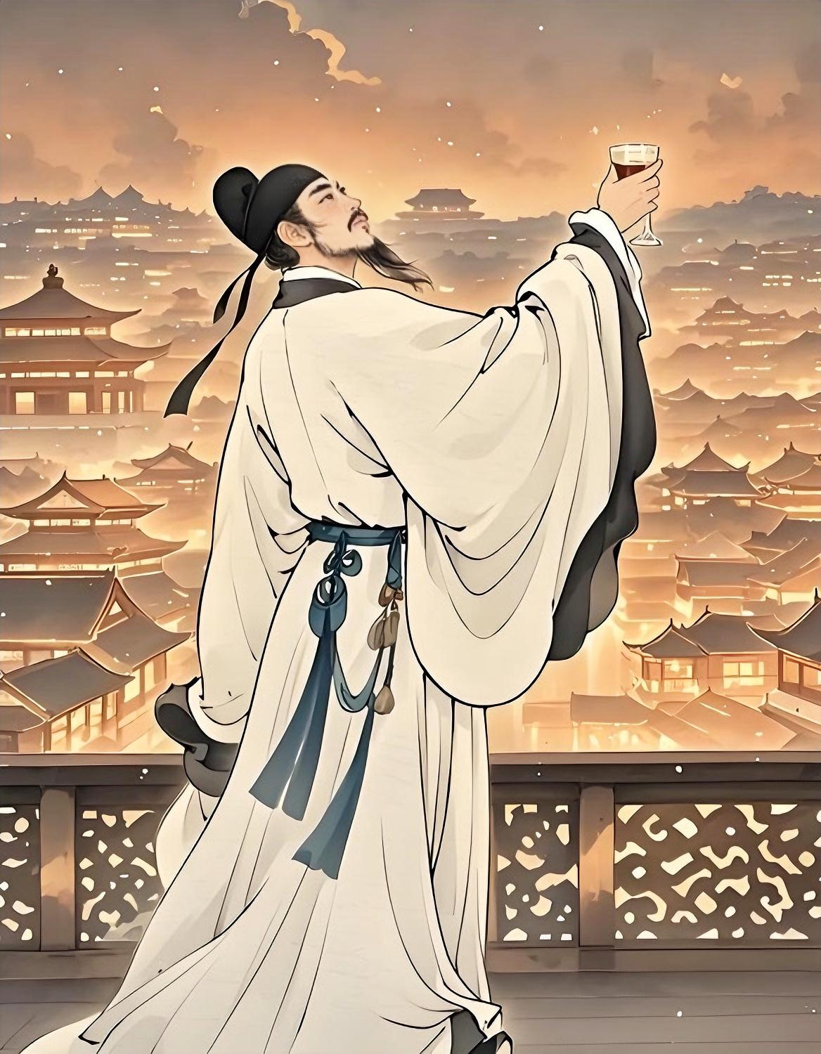 李白卷入的永王李璘叛乱，是怎么回事呢，其实就是玄宗父子争权的后续。

马嵬坡之变