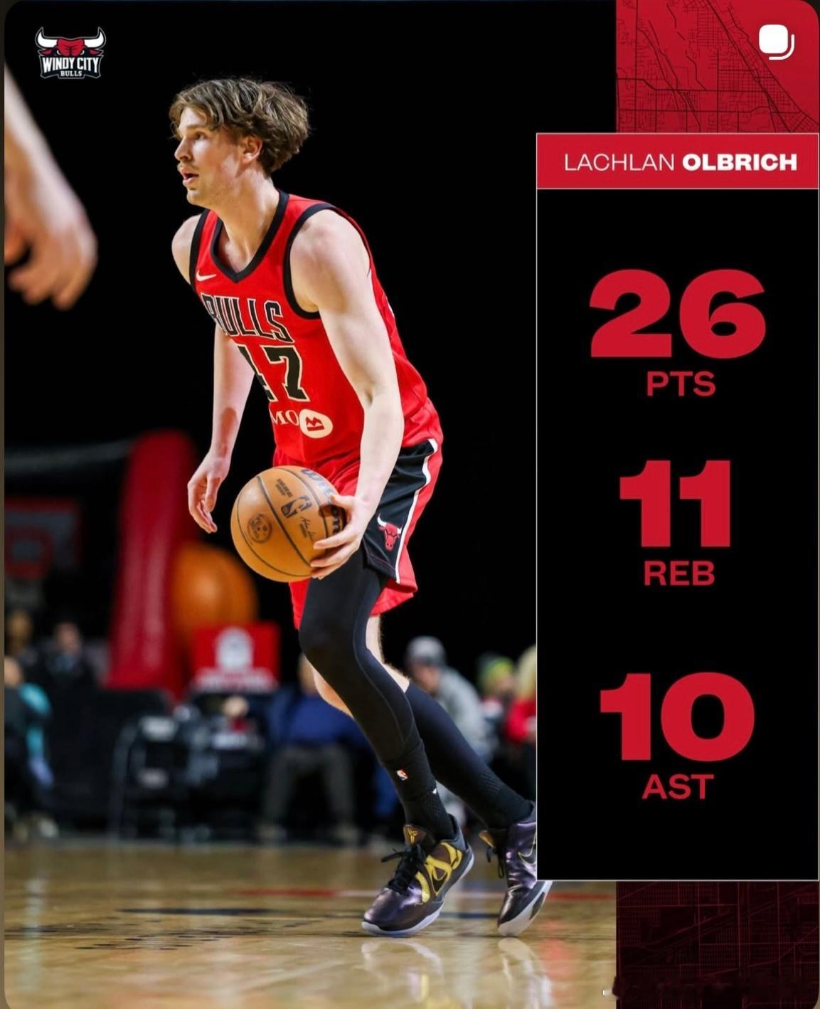 奥尔布利奇发展联盟，三双数据达成✅NBA