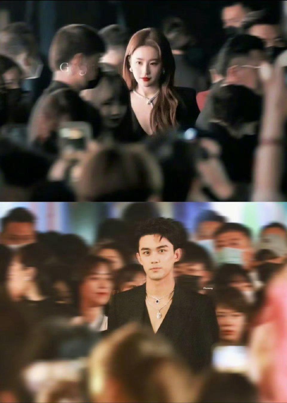 #吴磊刘亦菲同框#图做的太有水平！豪门夜宴中，别人模糊了容貌，只有你存在我的眼眸