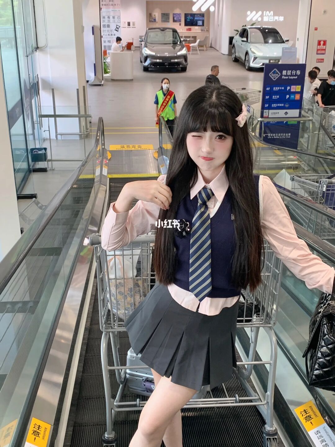 天呐！山姆超市的电梯也泰好拍啦！