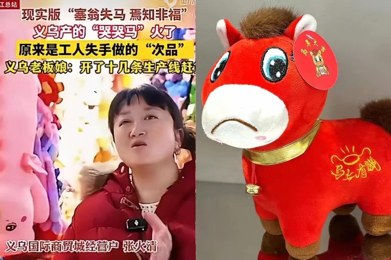 这绝对是中国制造业最荒诞的一幕！
义乌工厂一个工人手滑缝反了玩偶的嘴，本该被销毁