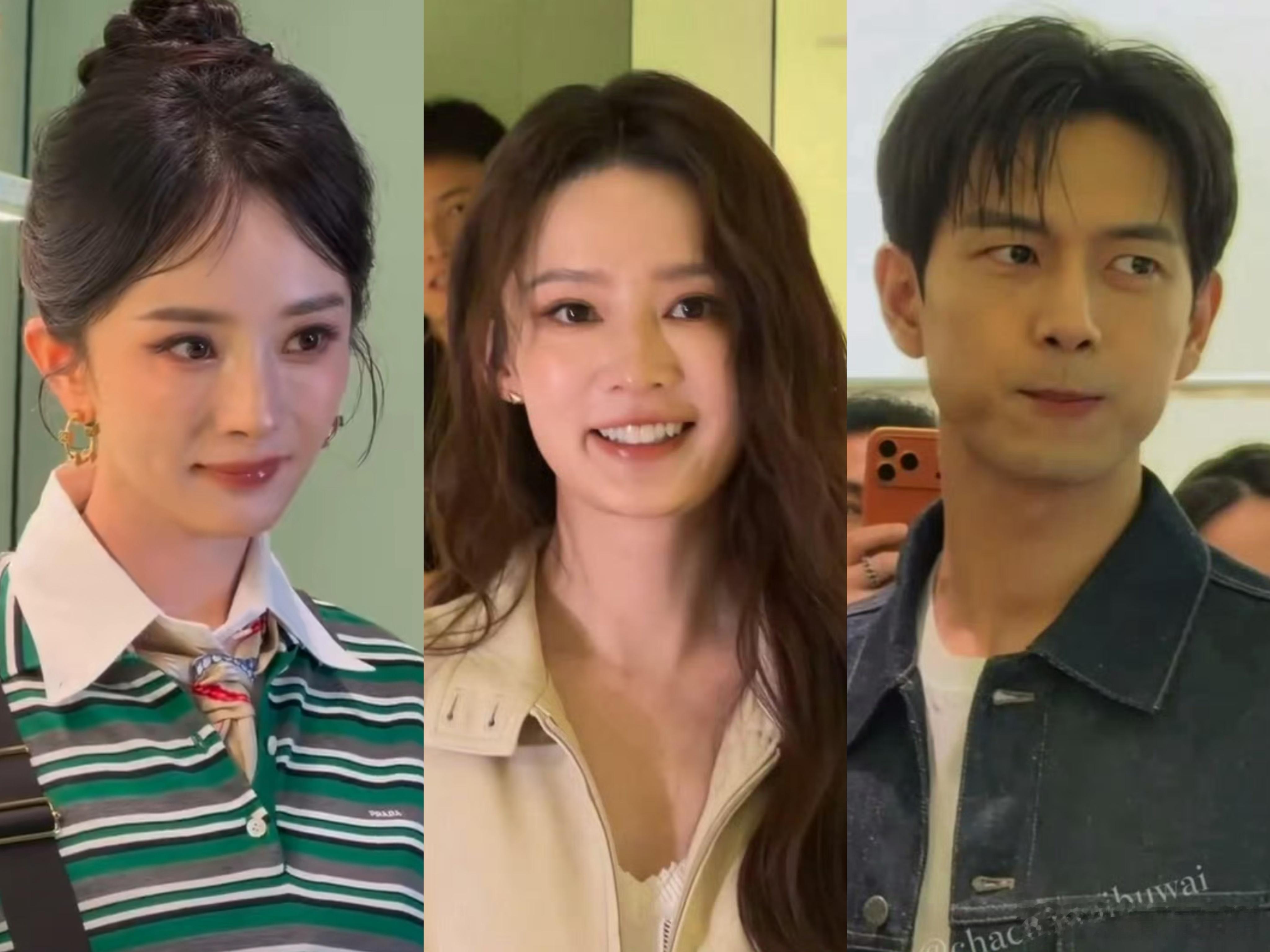 杨幂、李沁、李现线下生图如何