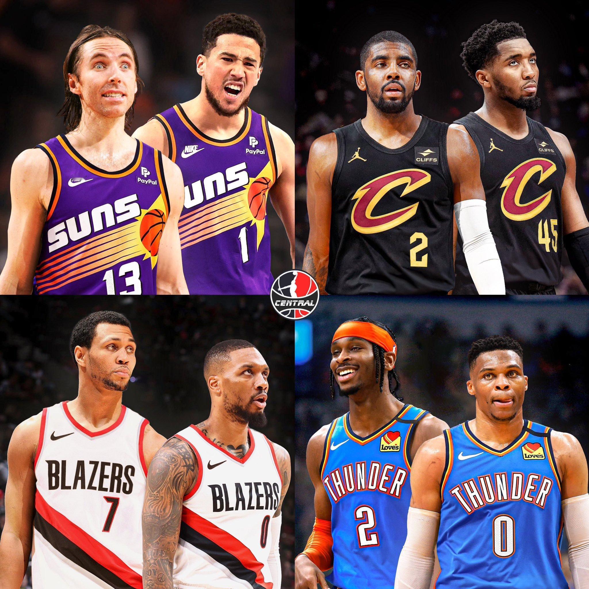 都在巅峰期，以下四组哪组后场组合最强？nba ​​​