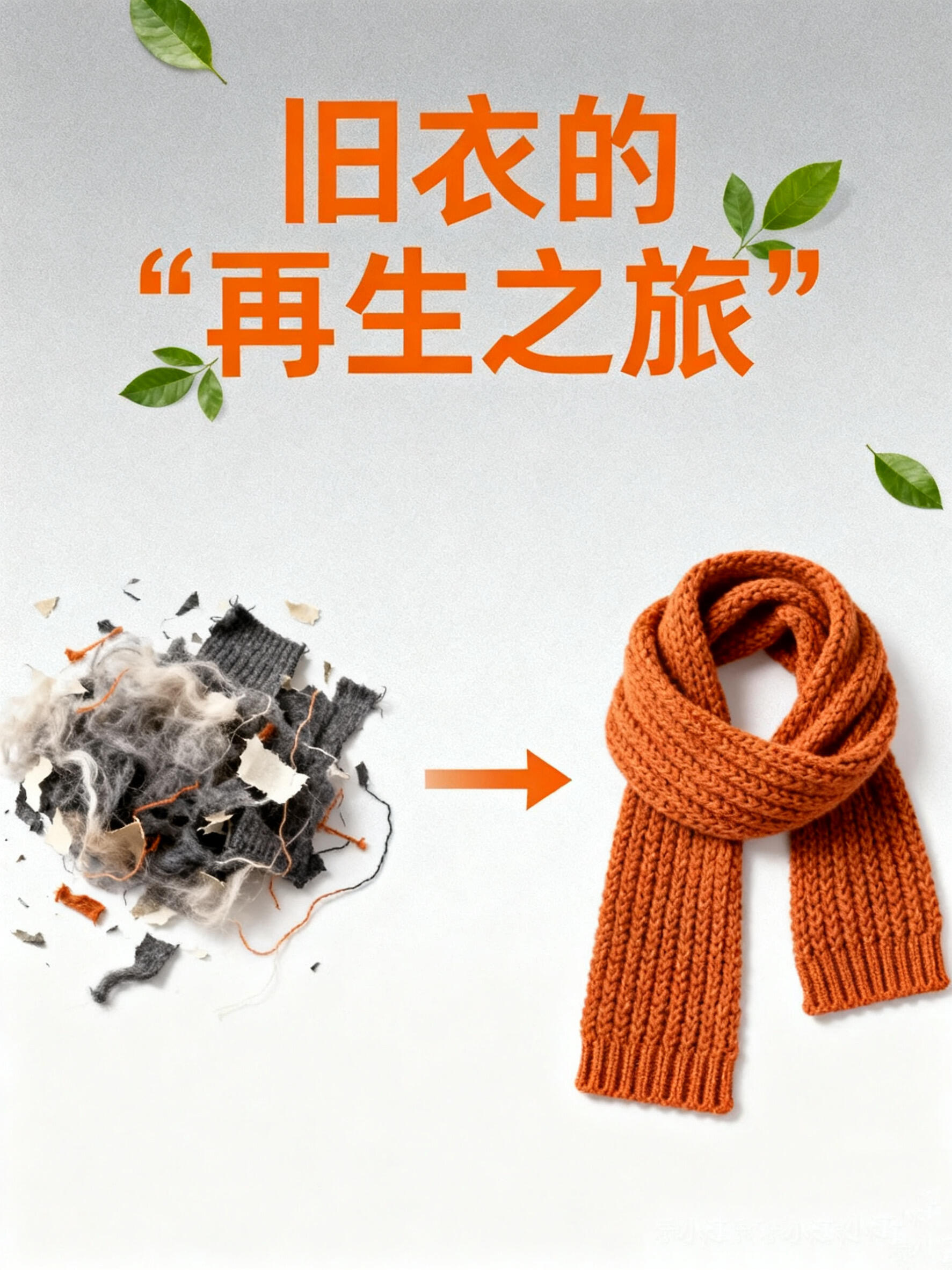 一件旧衣服丑衣服的“再生之旅”。旧衣服 ≠ 垃圾！它们其实是可以循环利用的“城市