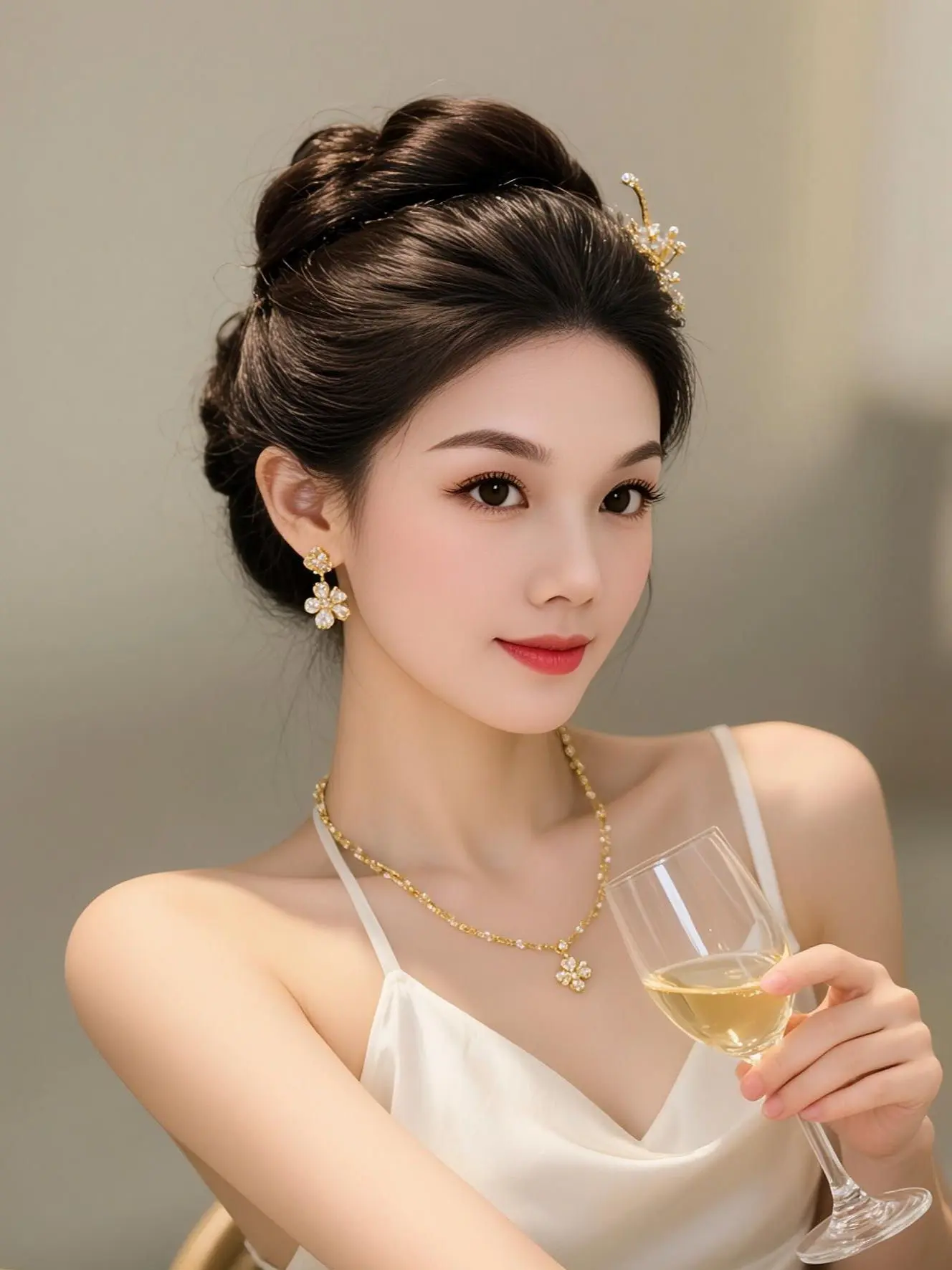 AI盘发优雅照 ai创作