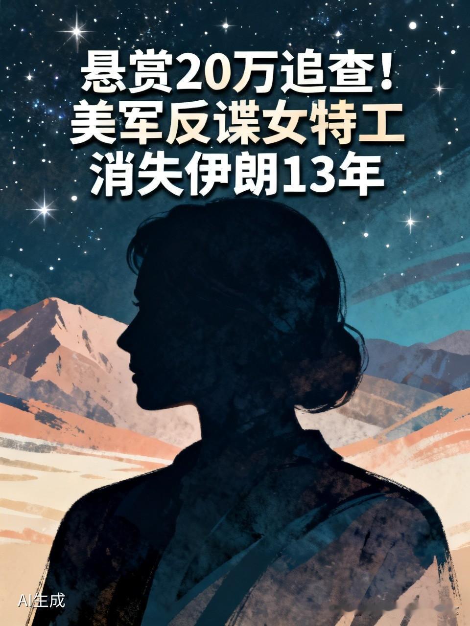 悬赏20万追查！美军反谍女特工消失伊朗13年，身份反差太耐人寻味
 
红星新闻权