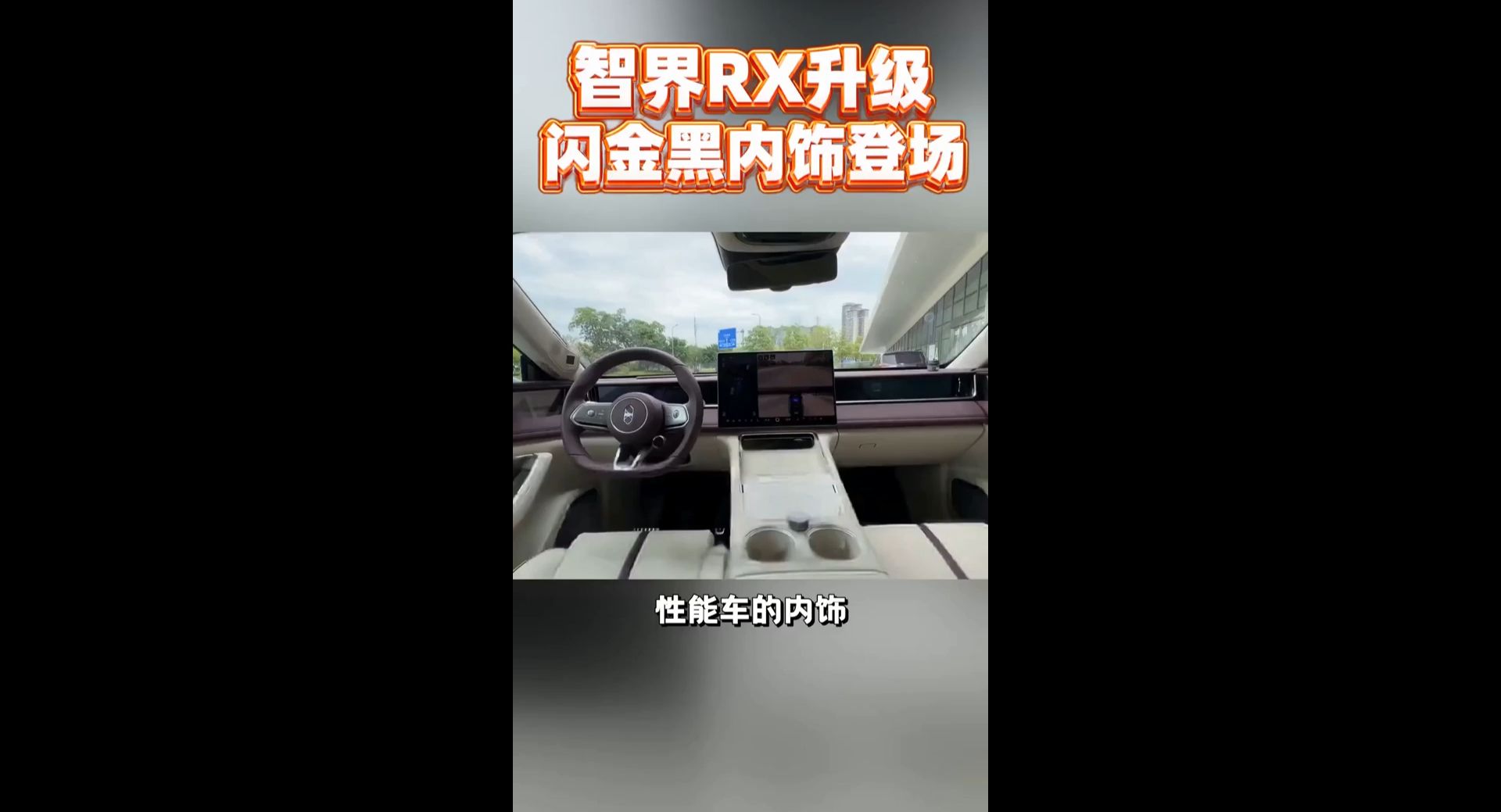 智界RX升级闪金黑内饰登场