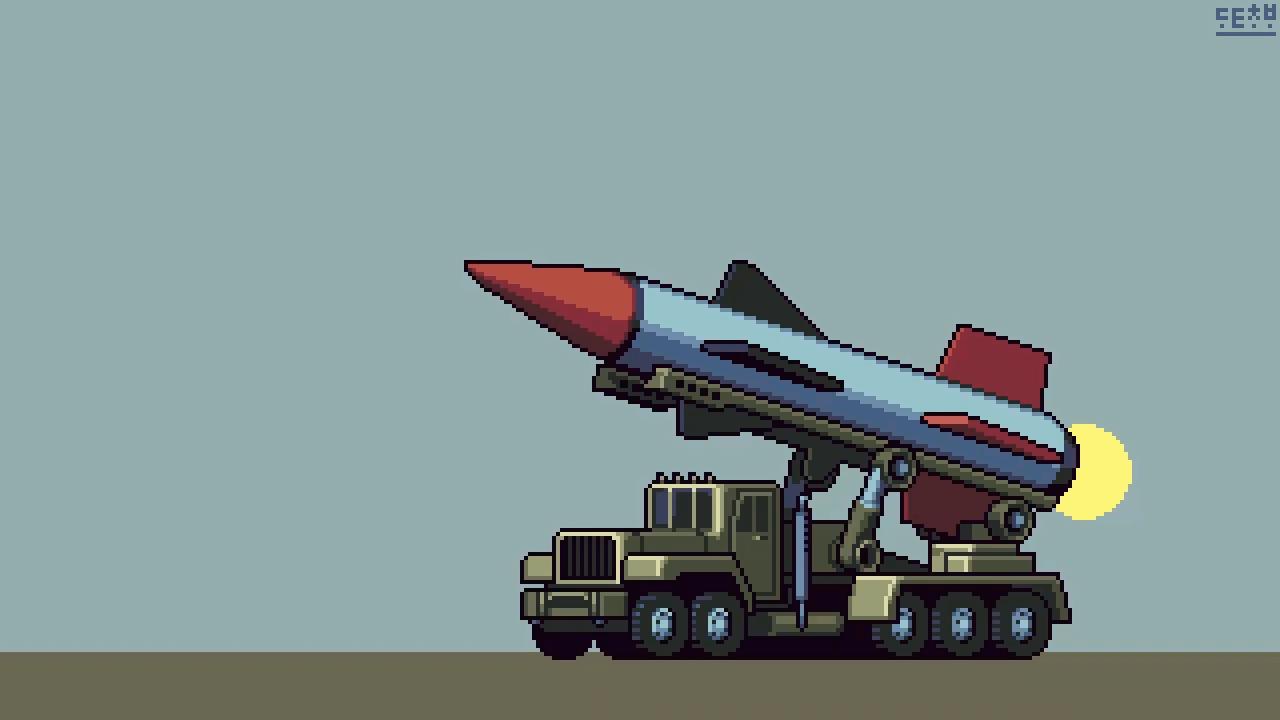《红色警戒2》像素艺术图，X：Dot_N00b ​​​