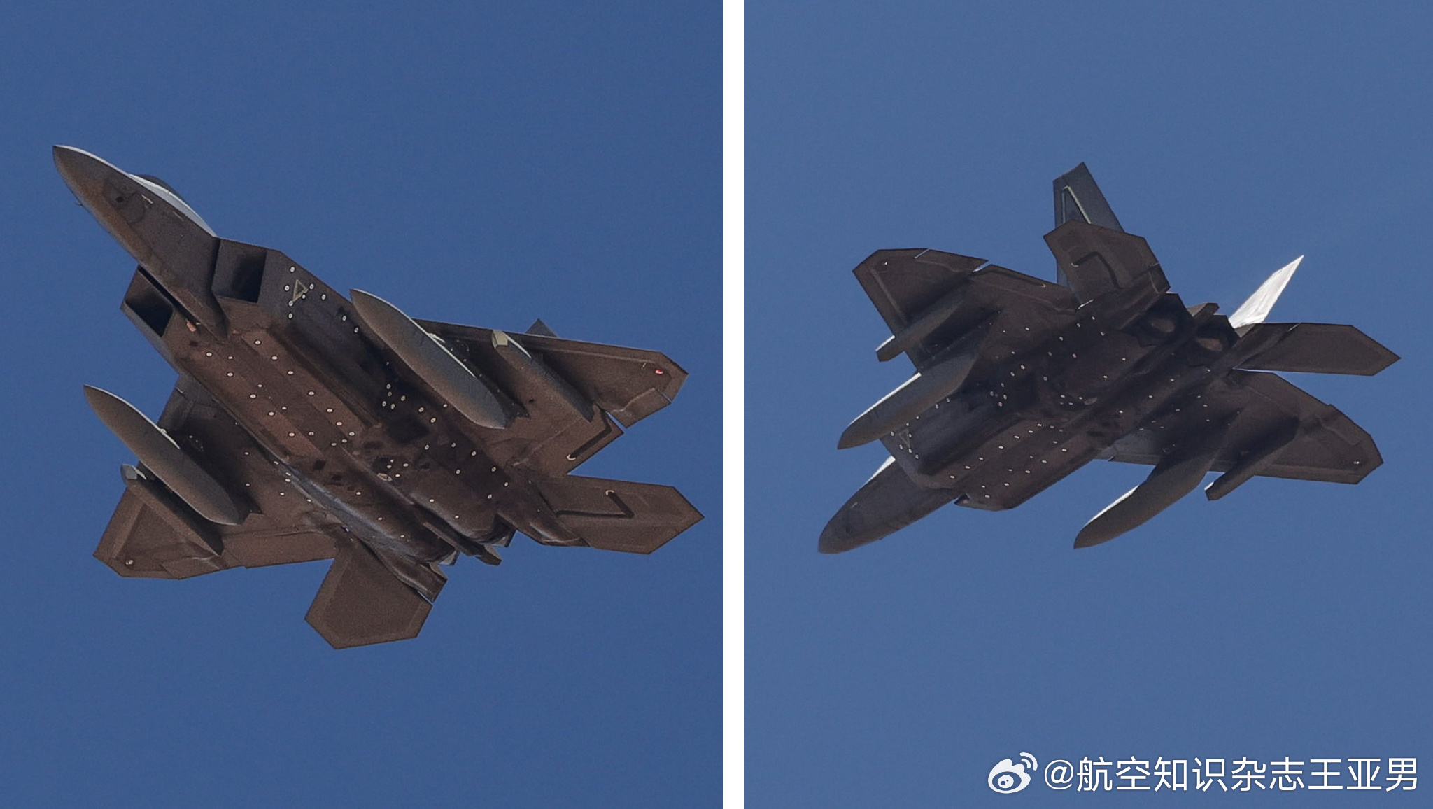 #航空创作计划# F-22在全新环境里作战，可能需要飞得更远，那就要携带副油箱；