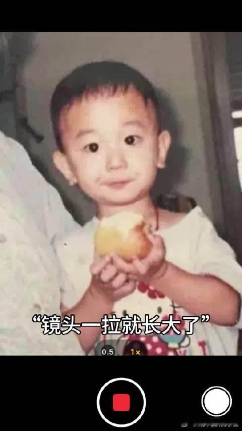 夏之光童年照，大年初六看夏之光新综我家那小子