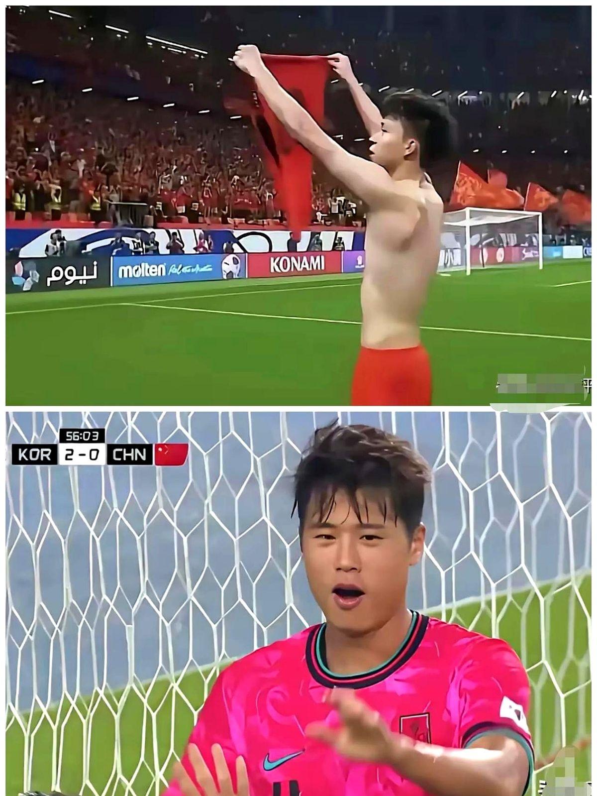 这两张图片是对中国男足的最大讽刺

一张是中国男足自己讽刺自己

一张是韩国男足