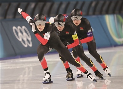 历史性突破！米兰冬奥会速度滑冰男子团体追逐，刘瀚彬、吴宇、李文淏三位小伙子以3分