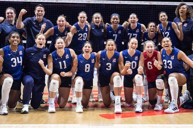 女排2026年世界女排联赛 🇺🇸 美国女排 VNL 第二周名单🏐 二传：波