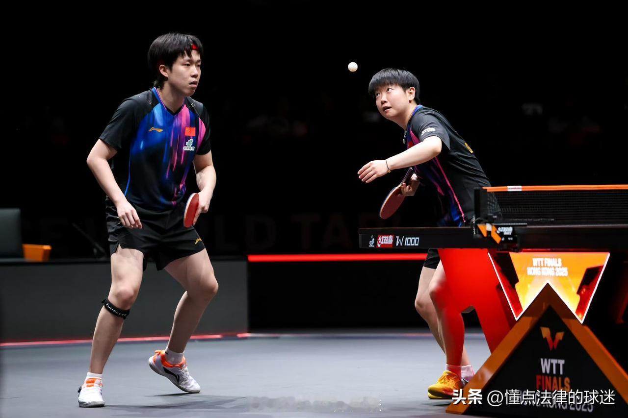 王楚钦/孙颖莎单局仅得1分，差点被“掀翻”
香港总决赛混双第一阶段循环赛：
王楚