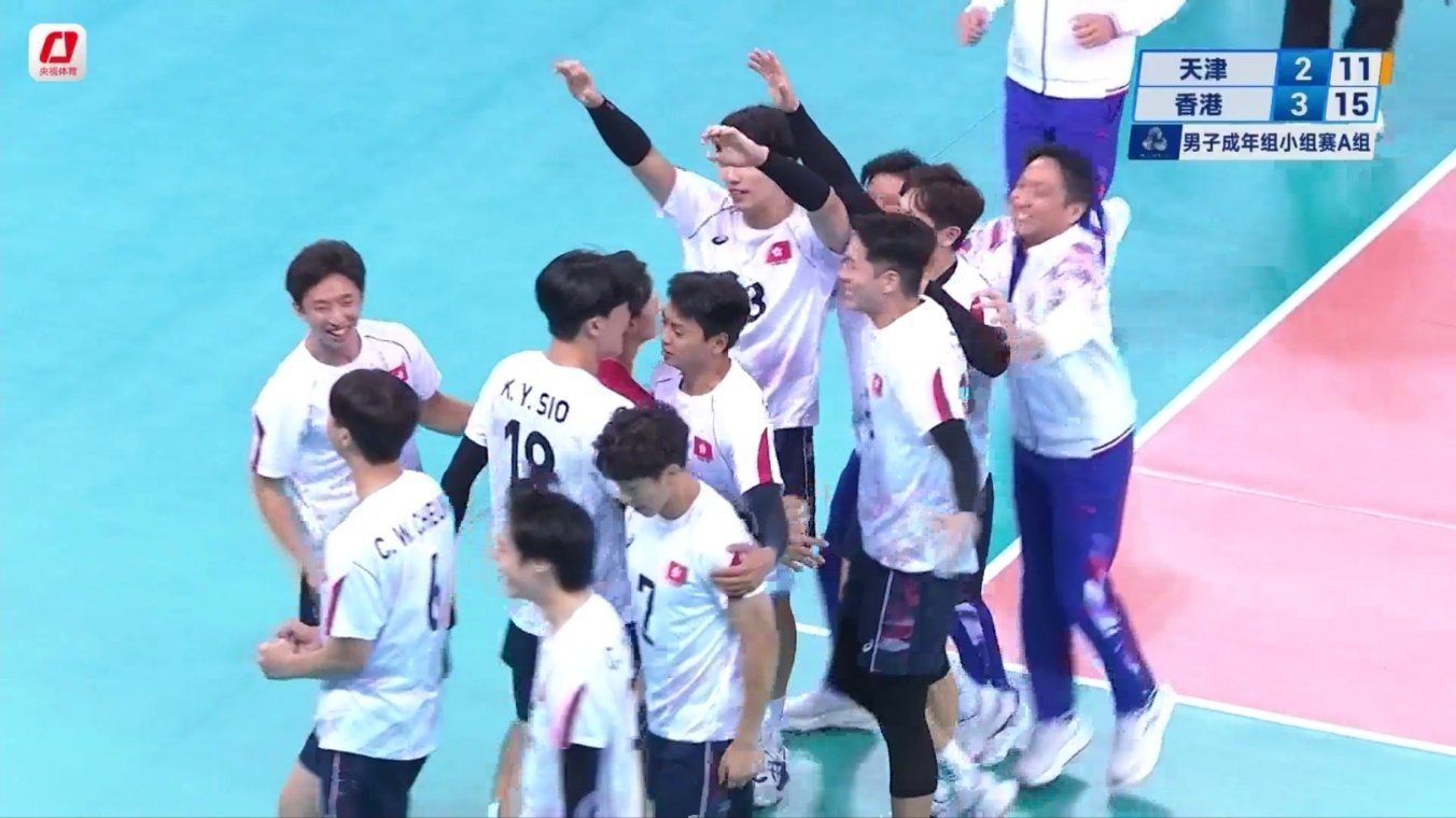 港队男排的水平很可以啊！3比0赢了河南，又3比2赢了天津！