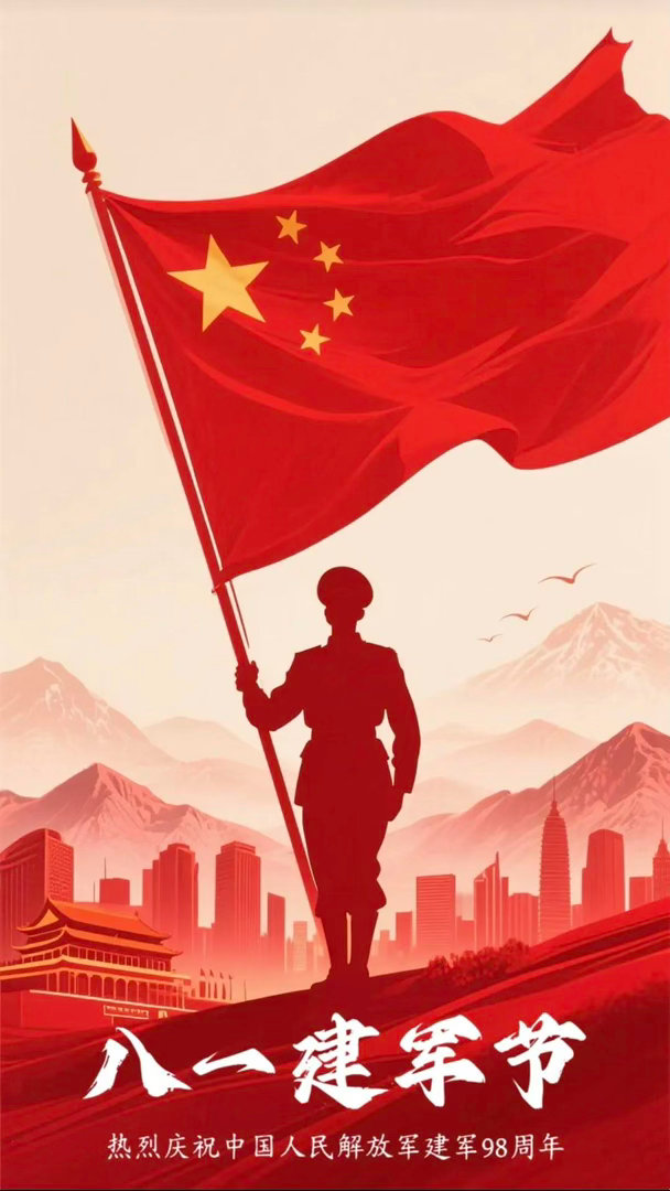 致敬最可爱的人致敬最可爱的人八一建军节山河无恙，烟火寻常，只因有人身披戎装，替我