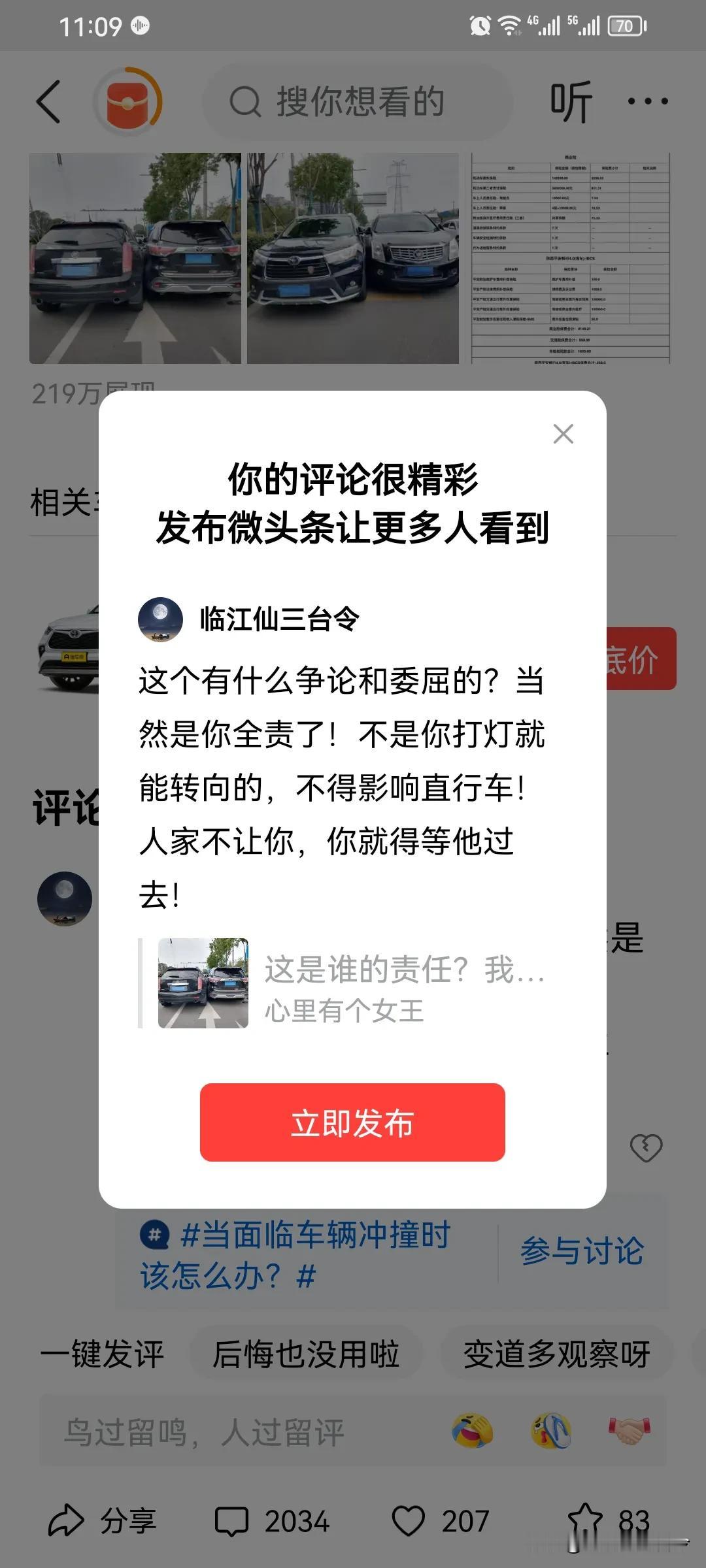 这个有什么争论和委屈的？当然是你全责了！不是你打灯就能转向的，不得影响直行车！人
