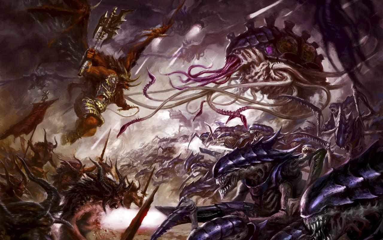 《战锤40K》泰伦虫族进入恐惧之眼
第42个千年的中期，银河系陷入双重天灾的夹击
