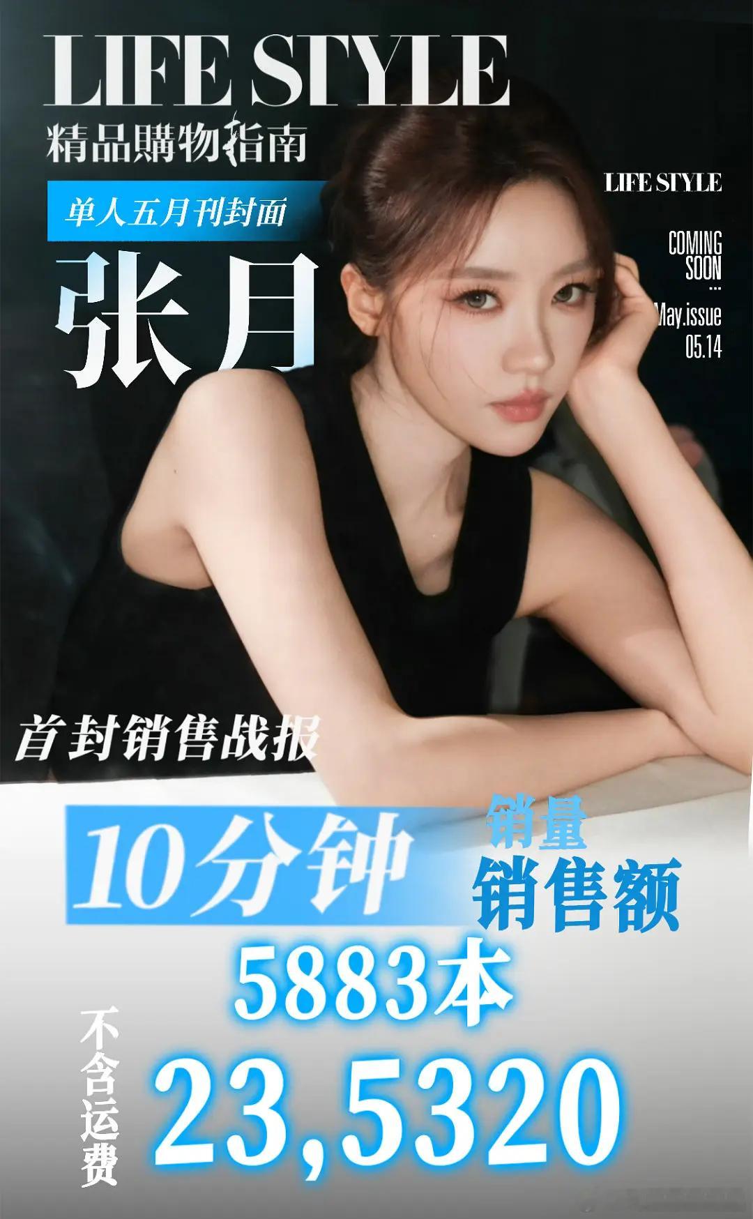 张月杂志销量还不错 