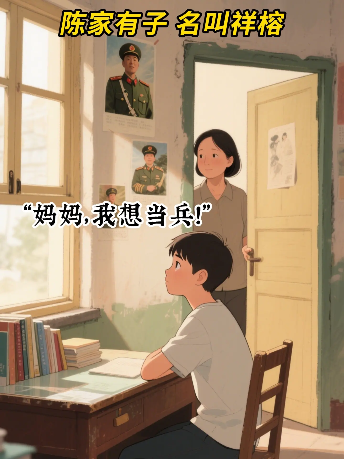 岳母刺字 陈母问勇 今人亦不输古人！