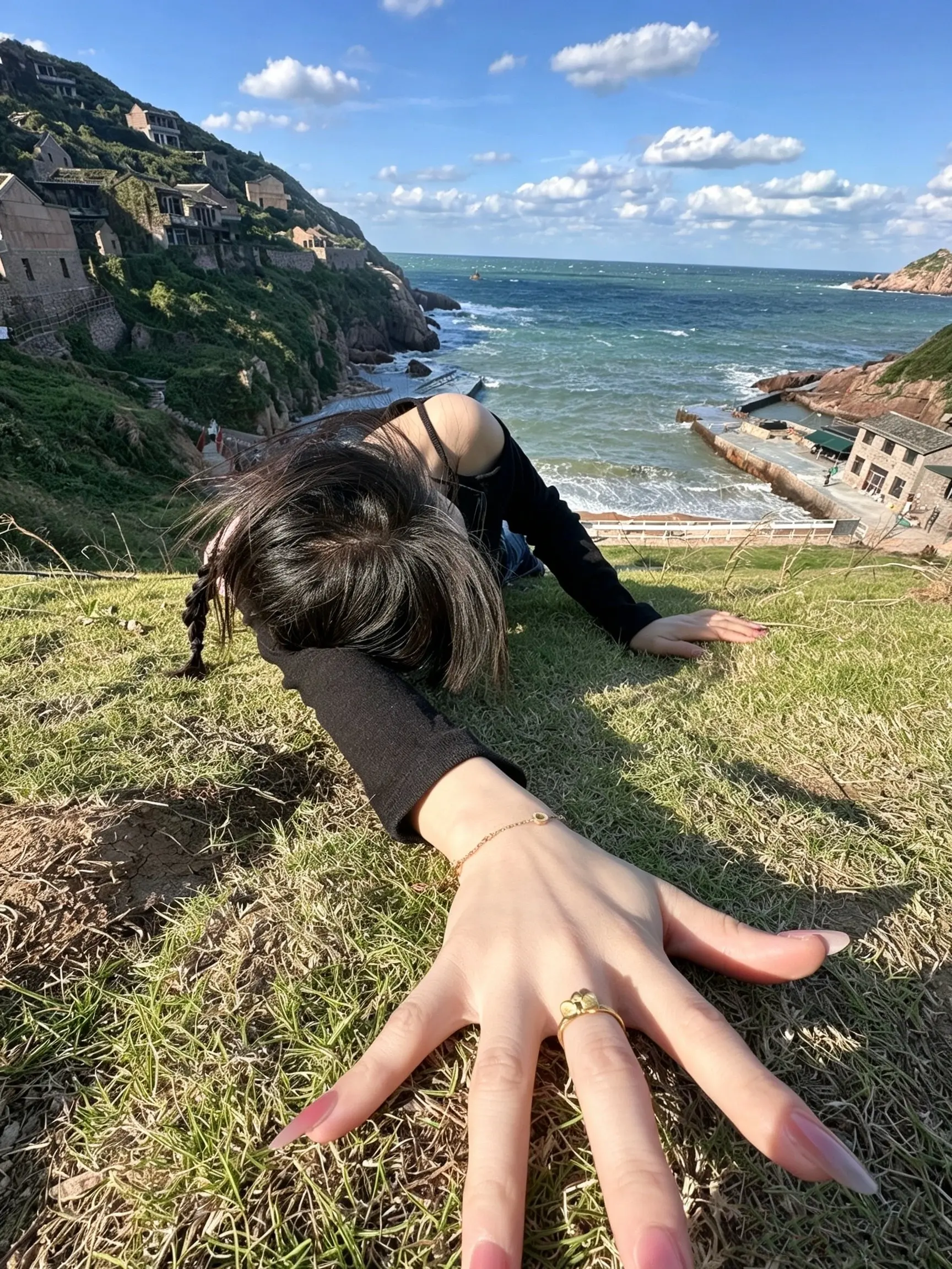 山海绝美视角 无人村小众打卡地 海边悬崖