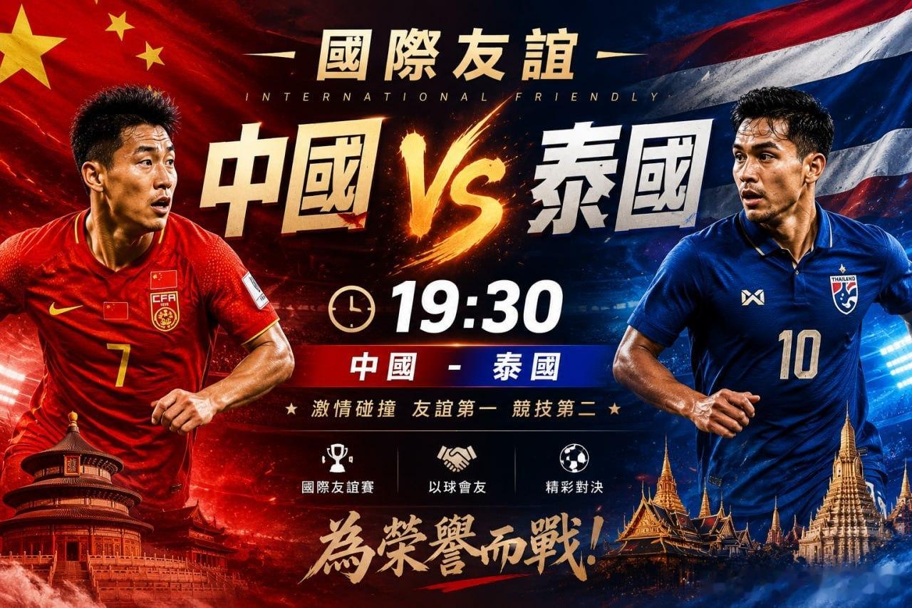 今晚有场「中泰交流会」⚽️有人看热闹，有人看门道。🇨🇳V🇹🇭🇨🇳-0