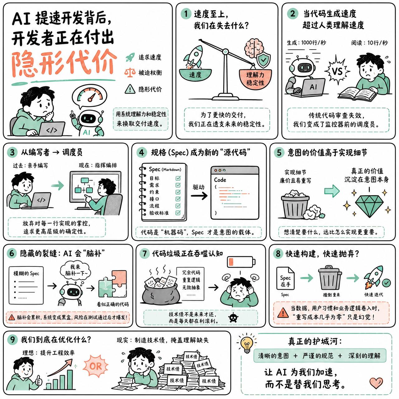 【AI 提速开发背后，开发者正在付出隐形代价】

快速阅读：当组织为了追求速度而