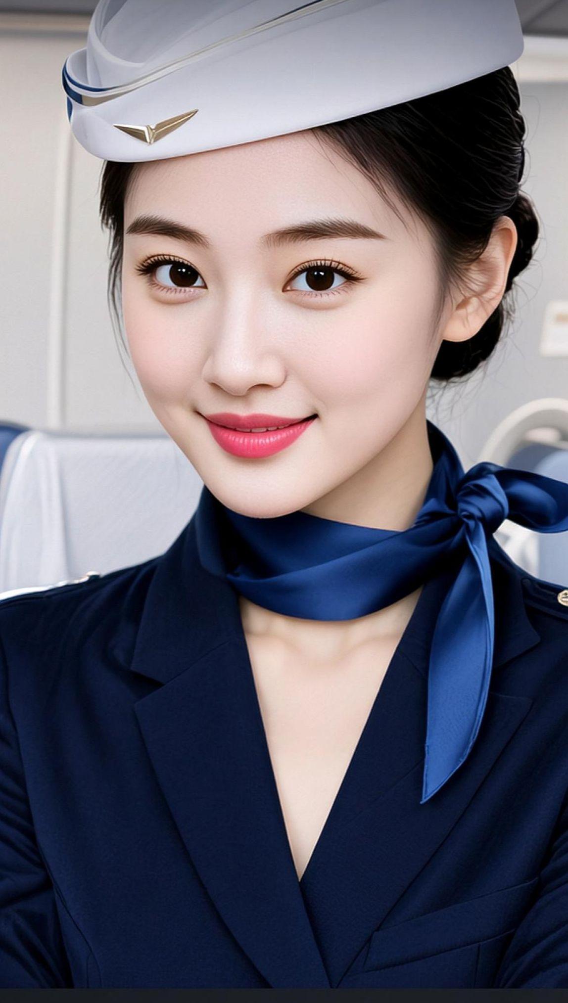 优雅空姐风写真 高颜值 美女