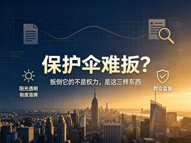 保护伞难扳？最新通报给出答案：扳倒它的不是权力，是这三样东西