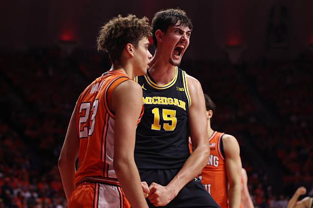 全美第3号种子密歇根大学以84比70战胜了全美第10号种子伊利诺伊大学，拿下了B