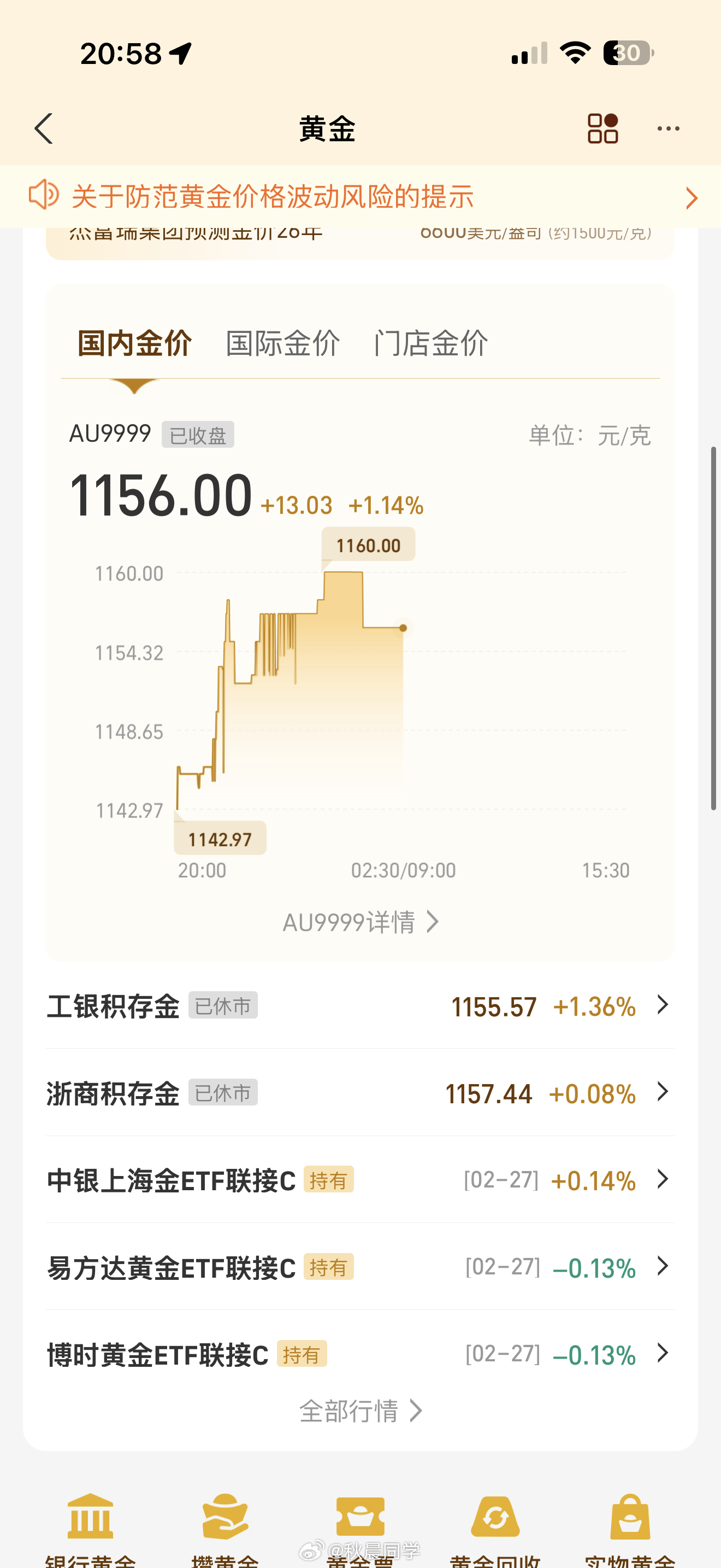 我看黄金已经涨到不认识了网友都在说这么下去结婚都不能买“五金”了，五银都快买不起