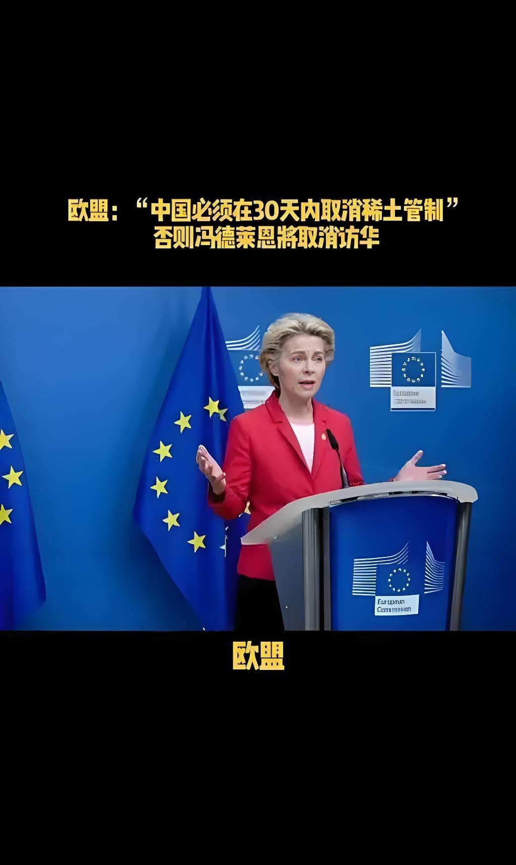 中方暂停对美方的稀土管制，结果欧盟自作多情地以为他们也跟着被按下暂停键了。
​​